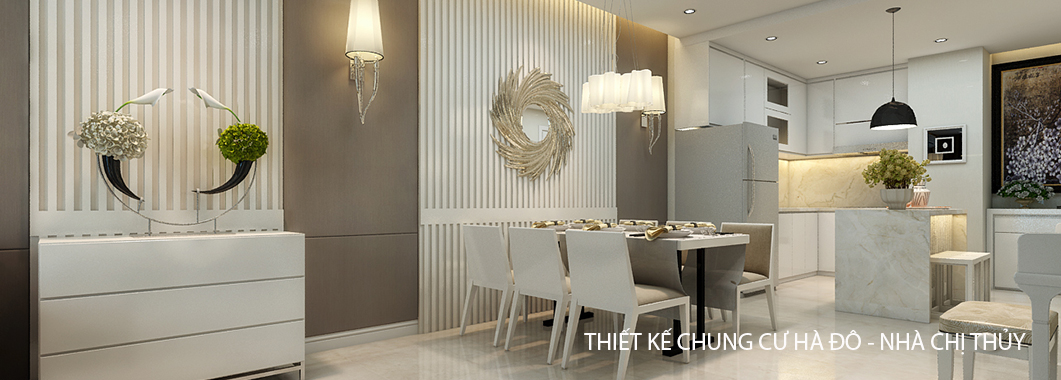 Thiết kế nội thất chung cư Hà Đô - Chị Thủy
