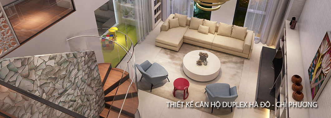 Thiết kế căn hộ Duplex tại chung cư Hà Đô - Chị Phương