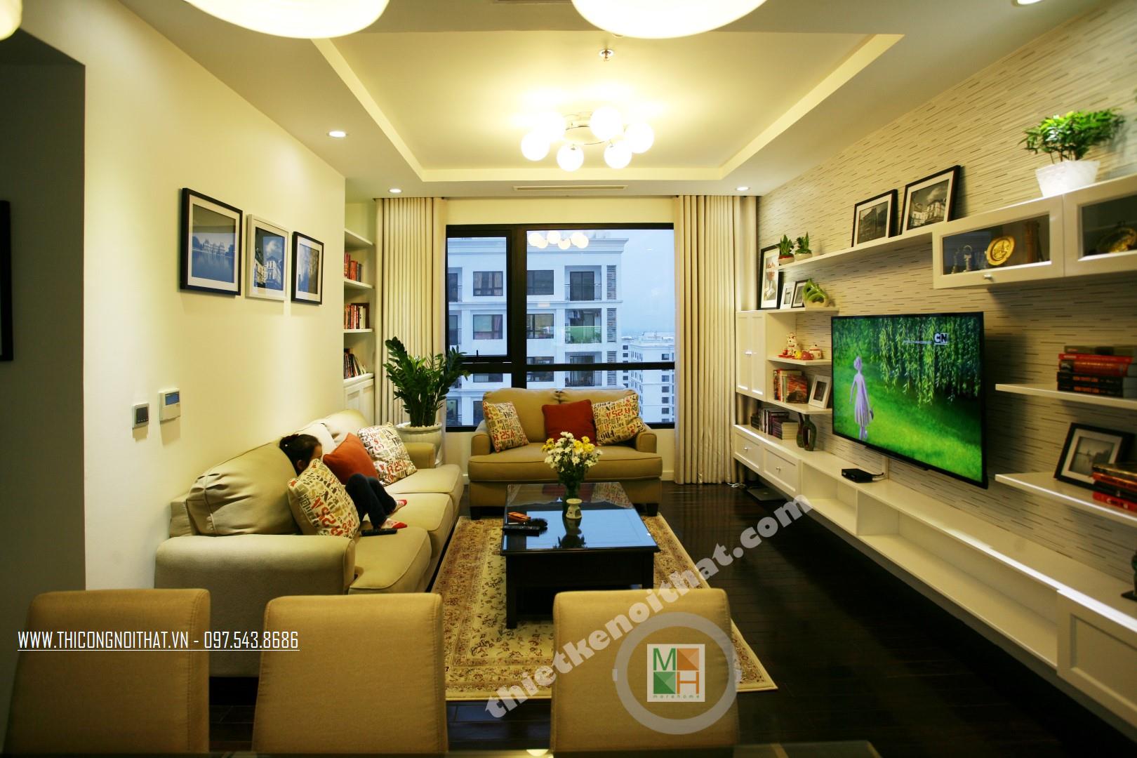 thiết kế phòng khách