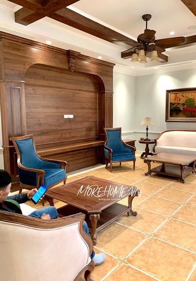  Thi công nội thất gia đình nổi bật gỗ óc chó cao cấp
